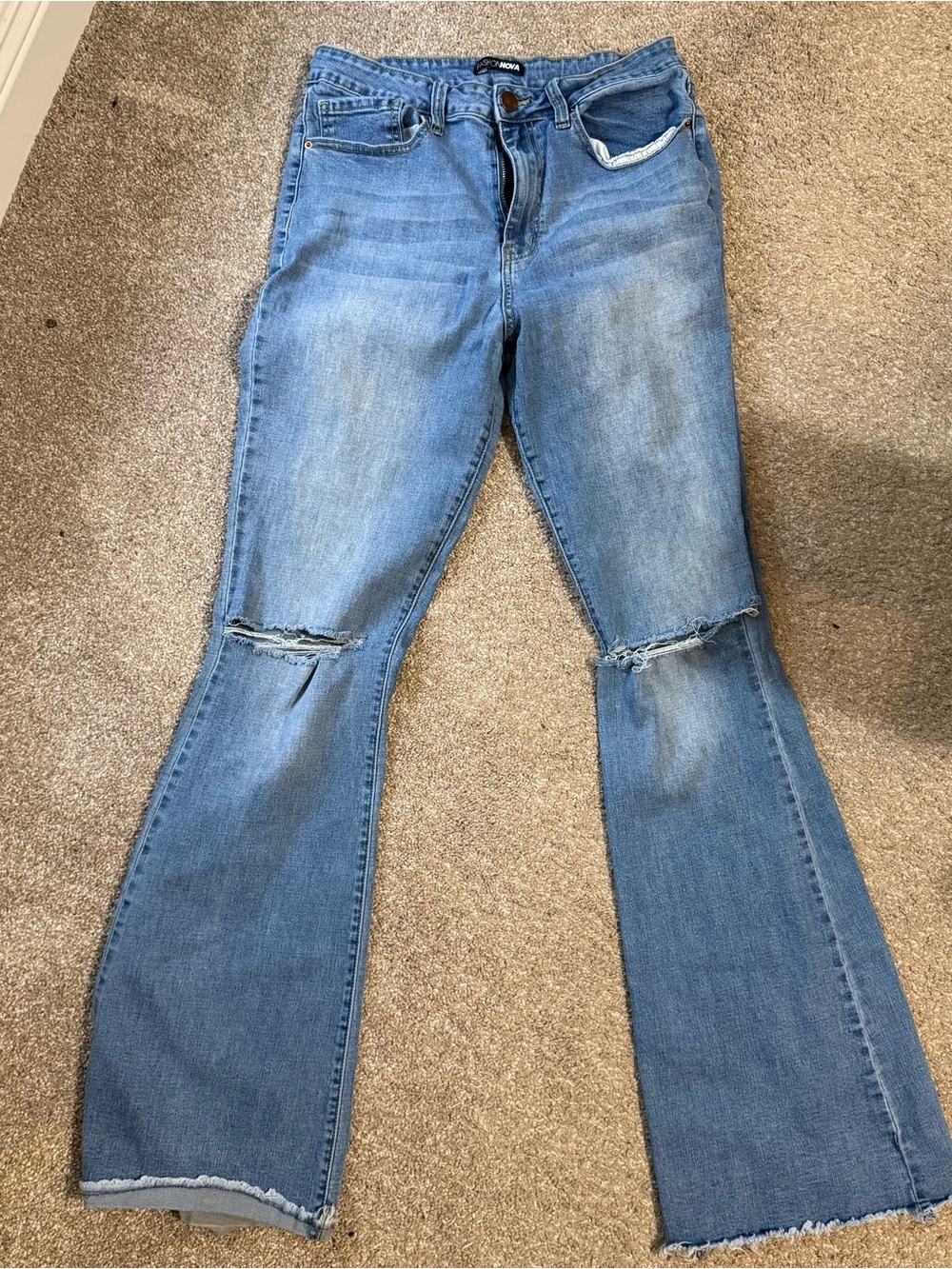 Fashion Nova Jeans with Knee Rips
